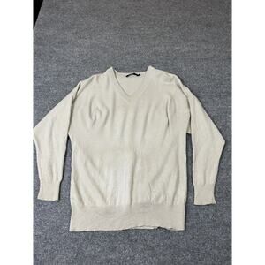 Jenni Kayne Everyday Sweater S Taupe Cashmere Quiet Luxury Preppy Boho Coastal